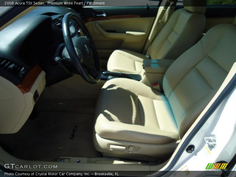 Premium White Pearl / Parchment 2008 Acura TSX Sedan