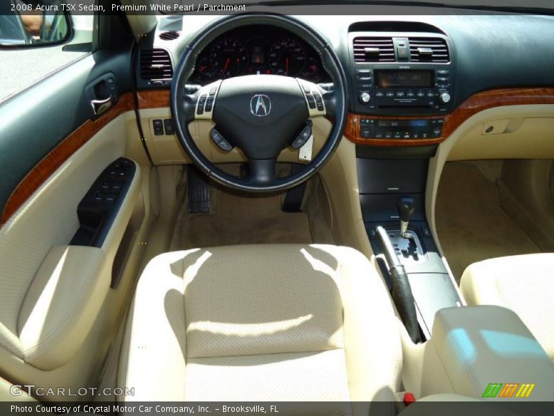 Premium White Pearl / Parchment 2008 Acura TSX Sedan