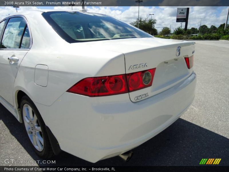 Premium White Pearl / Parchment 2008 Acura TSX Sedan