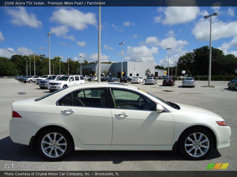 Premium White Pearl / Parchment 2008 Acura TSX Sedan