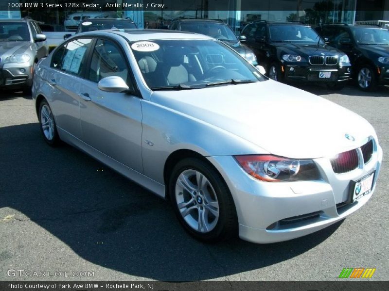 Arctic Metallic / Gray 2008 BMW 3 Series 328xi Sedan