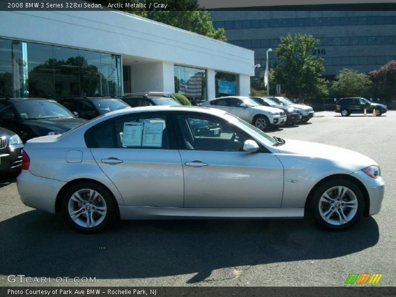 Arctic Metallic / Gray 2008 BMW 3 Series 328xi Sedan