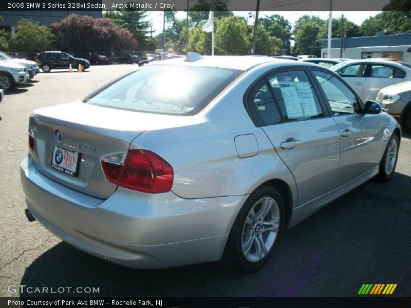 Arctic Metallic / Gray 2008 BMW 3 Series 328xi Sedan