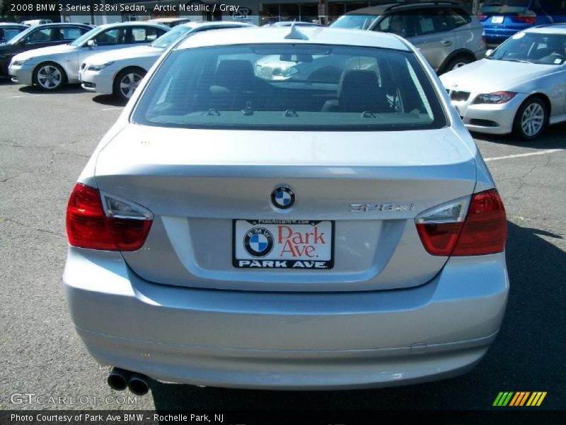 Arctic Metallic / Gray 2008 BMW 3 Series 328xi Sedan
