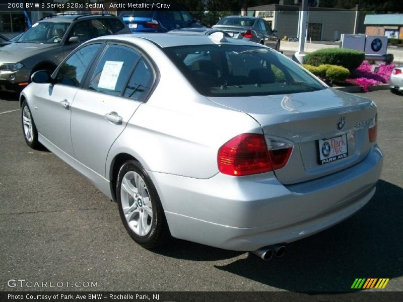 Arctic Metallic / Gray 2008 BMW 3 Series 328xi Sedan