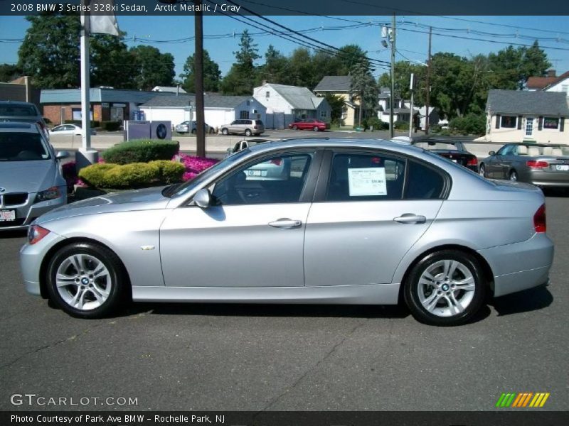 Arctic Metallic / Gray 2008 BMW 3 Series 328xi Sedan
