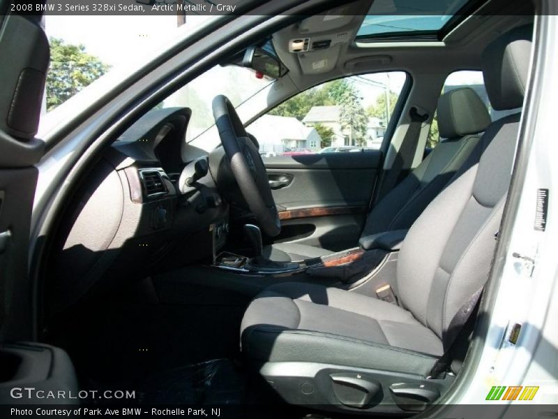Arctic Metallic / Gray 2008 BMW 3 Series 328xi Sedan