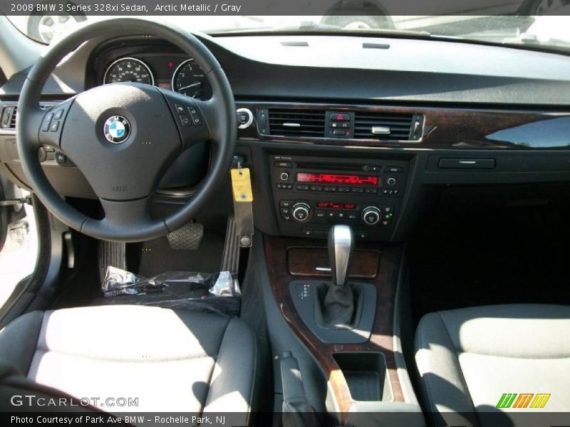 Arctic Metallic / Gray 2008 BMW 3 Series 328xi Sedan