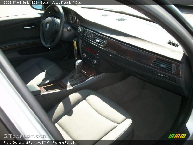 Arctic Metallic / Gray 2008 BMW 3 Series 328xi Sedan