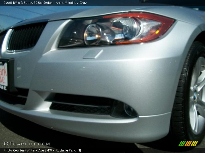 Arctic Metallic / Gray 2008 BMW 3 Series 328xi Sedan