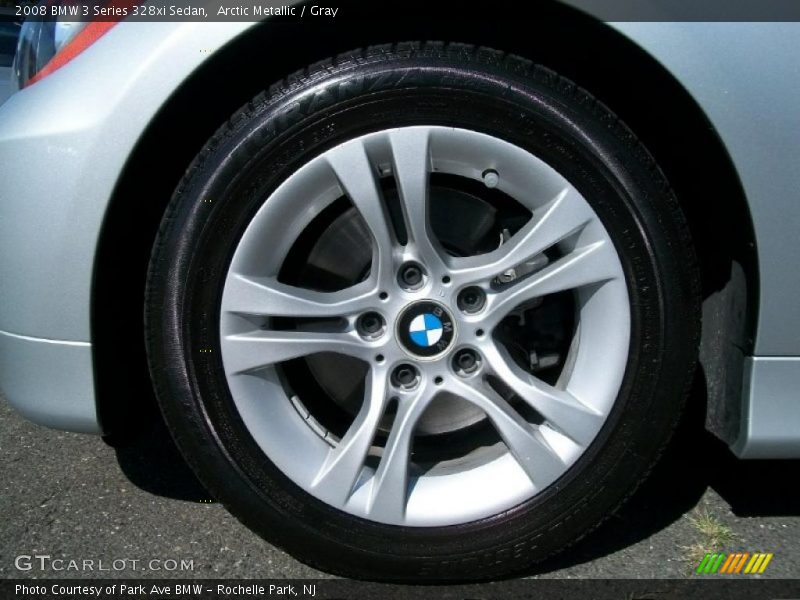 Arctic Metallic / Gray 2008 BMW 3 Series 328xi Sedan