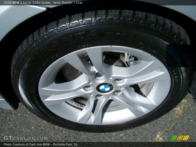 Arctic Metallic / Gray 2008 BMW 3 Series 328xi Sedan