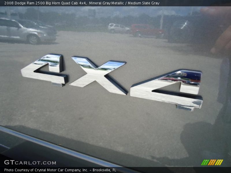 Mineral Gray Metallic / Medium Slate Gray 2008 Dodge Ram 2500 Big Horn Quad Cab 4x4