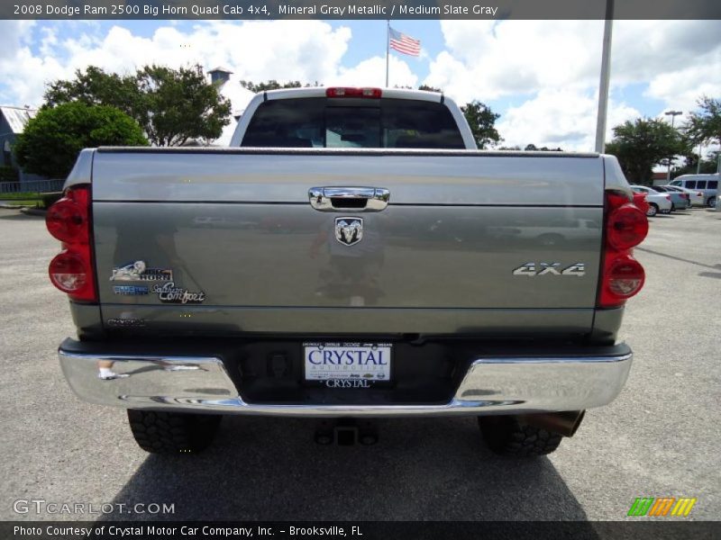 Mineral Gray Metallic / Medium Slate Gray 2008 Dodge Ram 2500 Big Horn Quad Cab 4x4