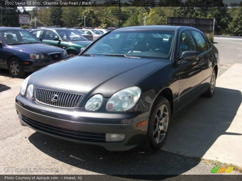 Graphite Gray Pearl / Black 2002 Lexus GS 300