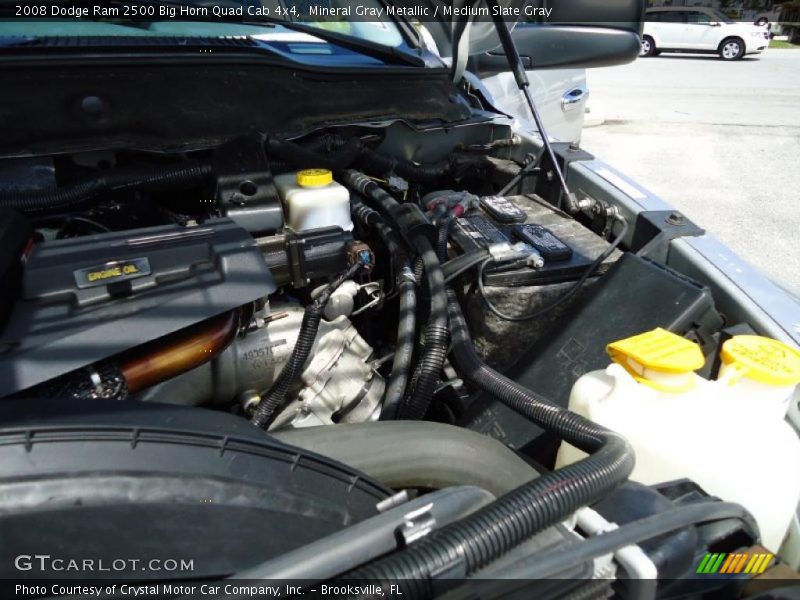 Mineral Gray Metallic / Medium Slate Gray 2008 Dodge Ram 2500 Big Horn Quad Cab 4x4