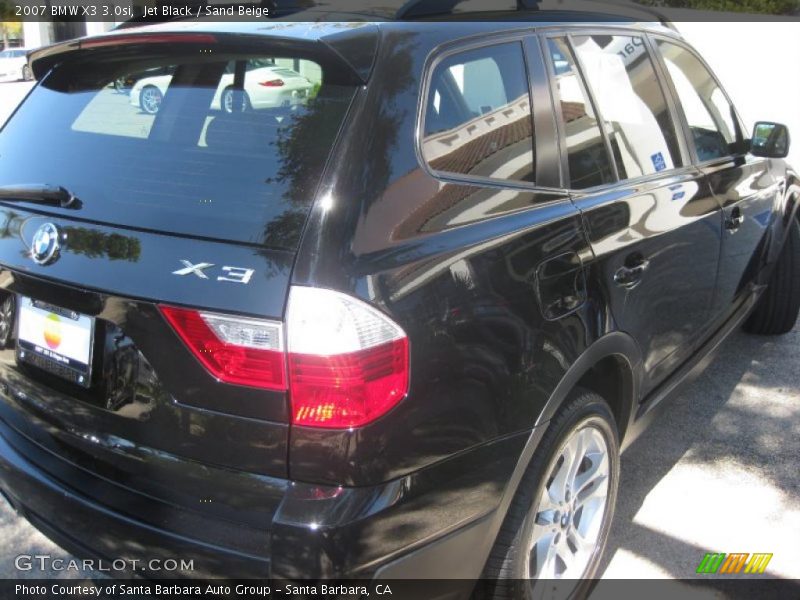 Jet Black / Sand Beige 2007 BMW X3 3.0si