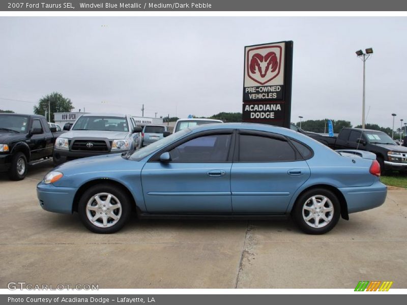 Windveil Blue Metallic / Medium/Dark Pebble 2007 Ford Taurus SEL