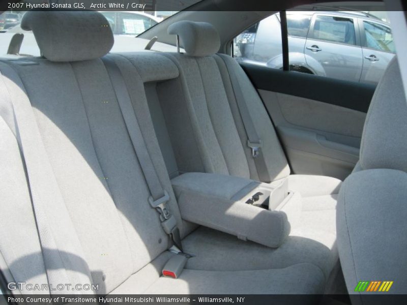 Arctic White / Gray 2007 Hyundai Sonata GLS