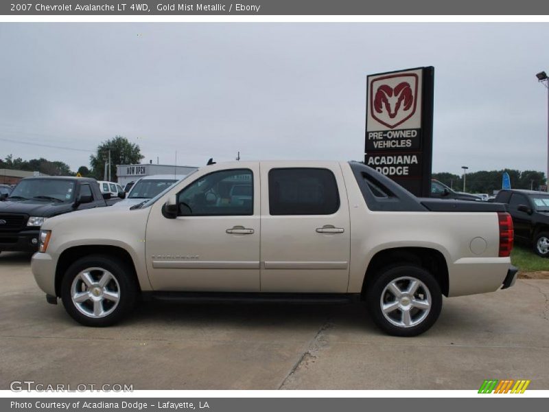 Gold Mist Metallic / Ebony 2007 Chevrolet Avalanche LT 4WD