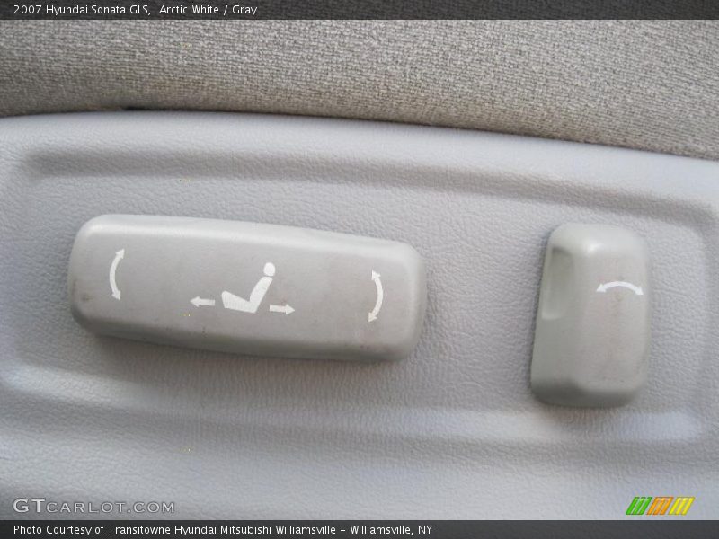 Arctic White / Gray 2007 Hyundai Sonata GLS