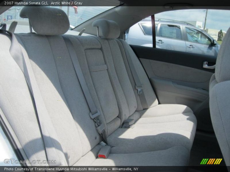 Arctic White / Gray 2007 Hyundai Sonata GLS