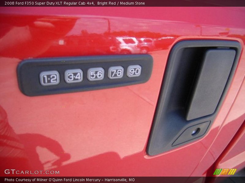 Bright Red / Medium Stone 2008 Ford F350 Super Duty XLT Regular Cab 4x4