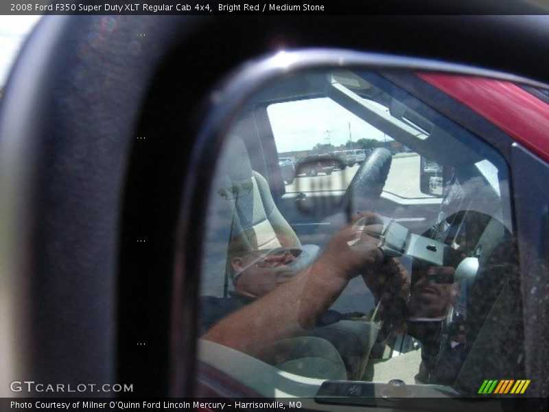 Bright Red / Medium Stone 2008 Ford F350 Super Duty XLT Regular Cab 4x4