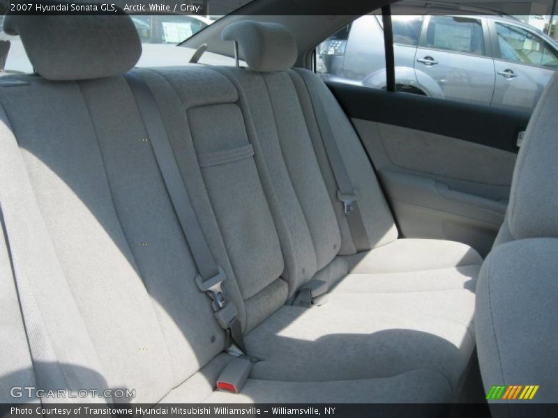 Arctic White / Gray 2007 Hyundai Sonata GLS