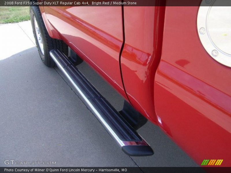 Bright Red / Medium Stone 2008 Ford F350 Super Duty XLT Regular Cab 4x4
