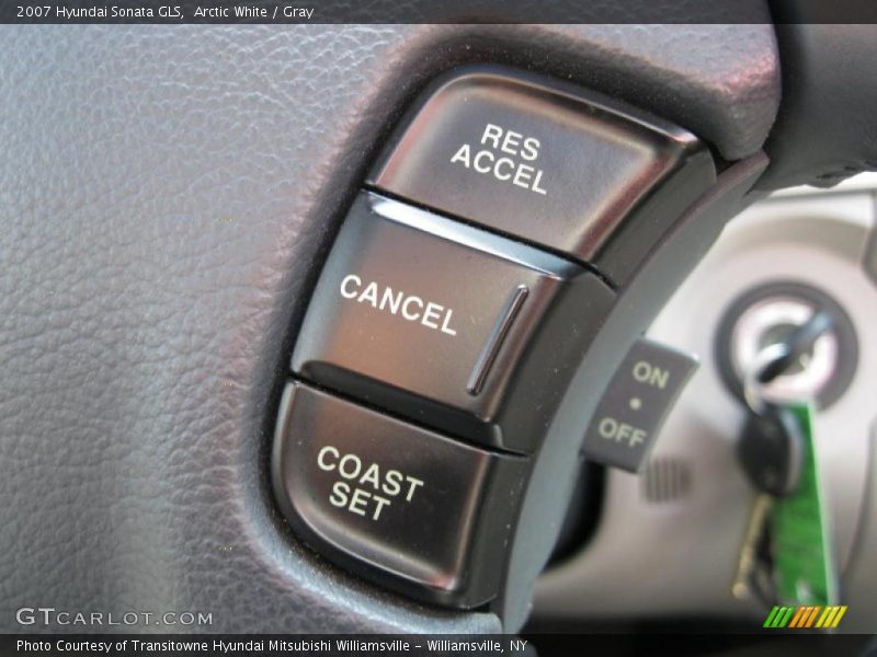 Arctic White / Gray 2007 Hyundai Sonata GLS