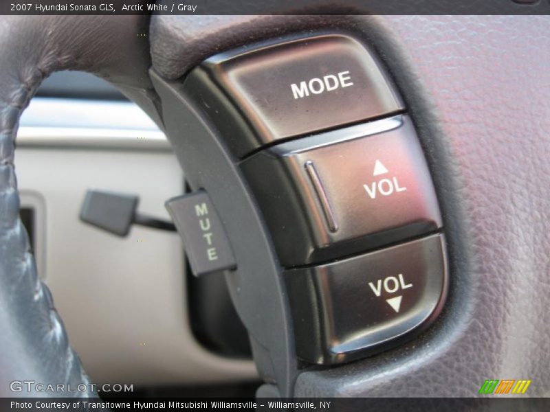 Arctic White / Gray 2007 Hyundai Sonata GLS