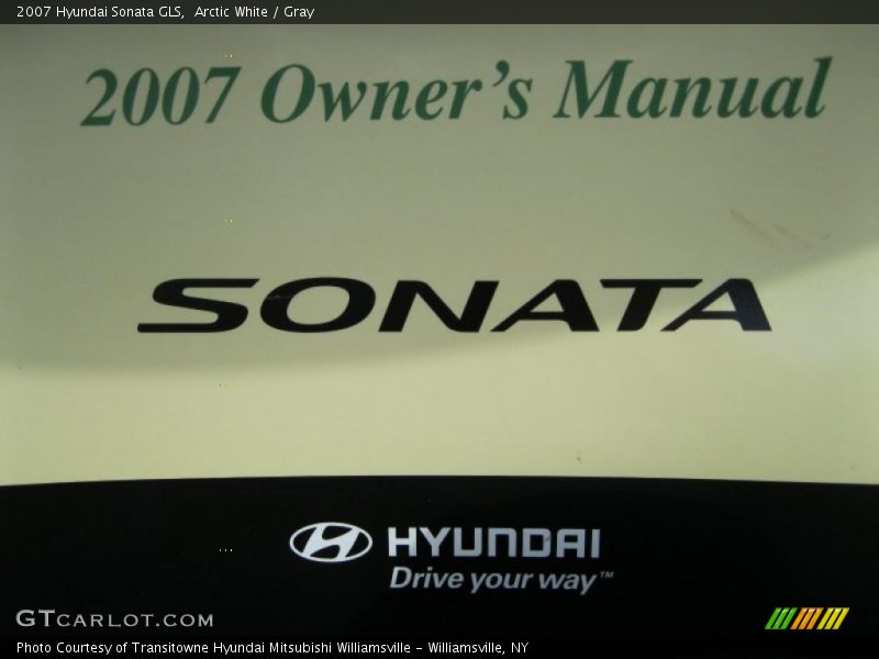 Arctic White / Gray 2007 Hyundai Sonata GLS