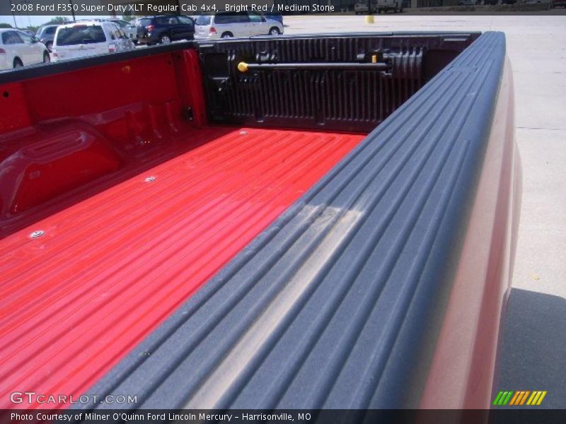 Bright Red / Medium Stone 2008 Ford F350 Super Duty XLT Regular Cab 4x4