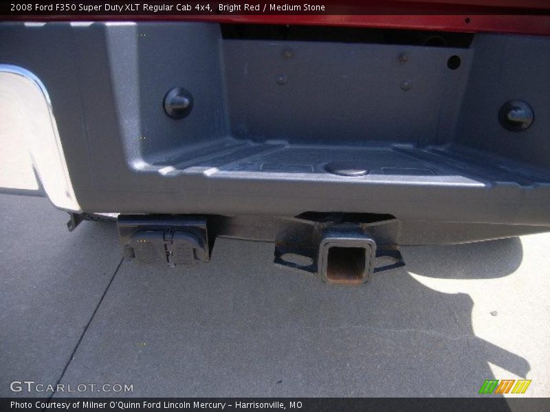 Bright Red / Medium Stone 2008 Ford F350 Super Duty XLT Regular Cab 4x4