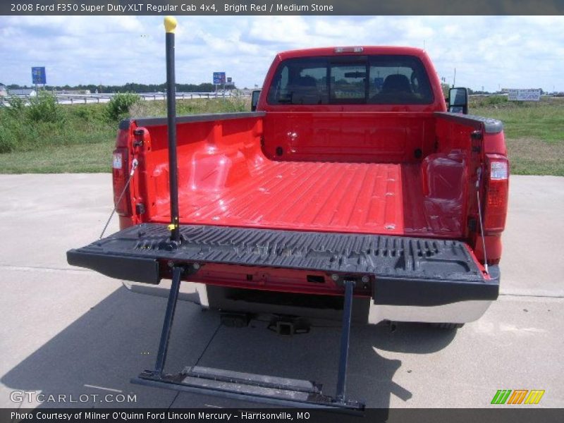 Bright Red / Medium Stone 2008 Ford F350 Super Duty XLT Regular Cab 4x4
