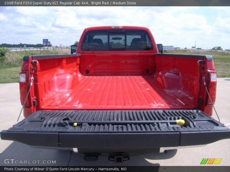 Bright Red / Medium Stone 2008 Ford F350 Super Duty XLT Regular Cab 4x4