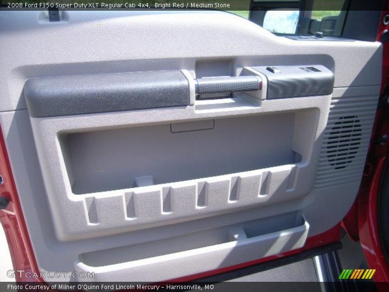 Bright Red / Medium Stone 2008 Ford F350 Super Duty XLT Regular Cab 4x4