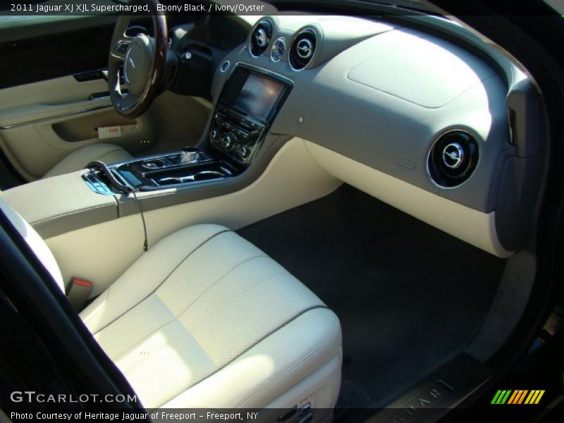 Ebony Black / Ivory/Oyster 2011 Jaguar XJ XJL Supercharged