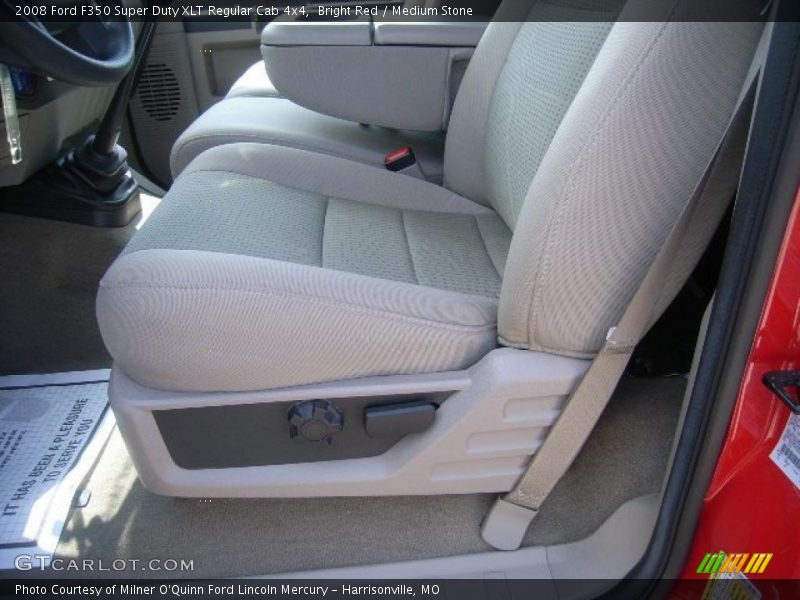 Bright Red / Medium Stone 2008 Ford F350 Super Duty XLT Regular Cab 4x4