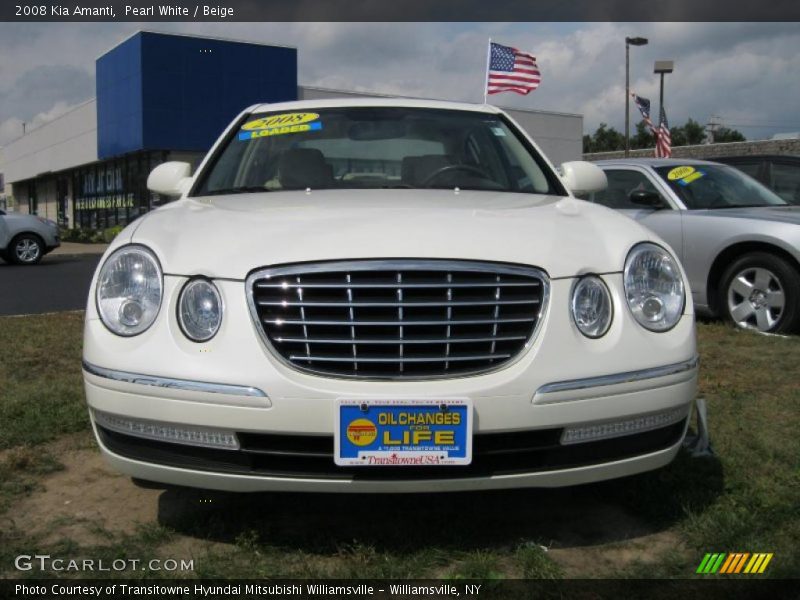 Pearl White / Beige 2008 Kia Amanti