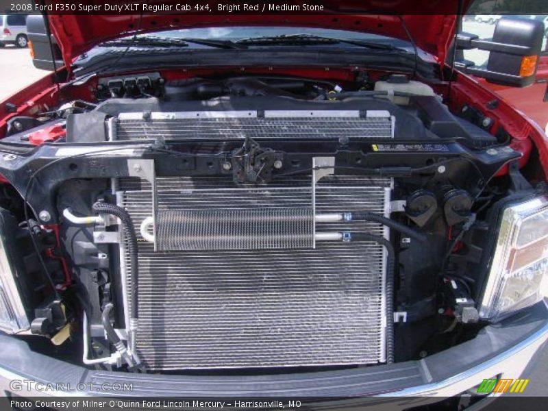 Bright Red / Medium Stone 2008 Ford F350 Super Duty XLT Regular Cab 4x4