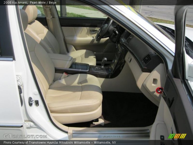 Pearl White / Beige 2008 Kia Amanti