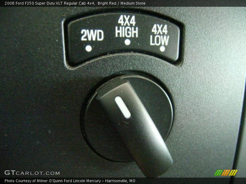 Bright Red / Medium Stone 2008 Ford F350 Super Duty XLT Regular Cab 4x4