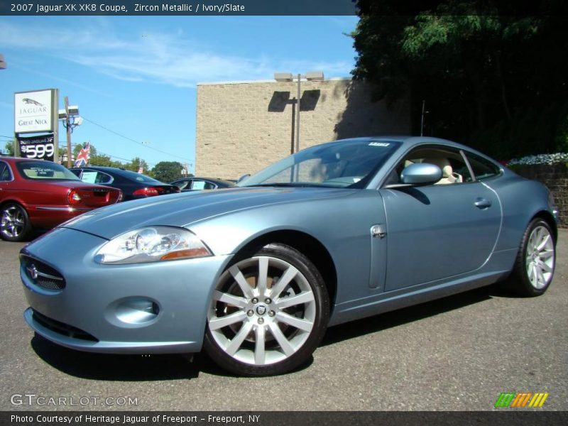 Zircon Metallic / Ivory/Slate 2007 Jaguar XK XK8 Coupe