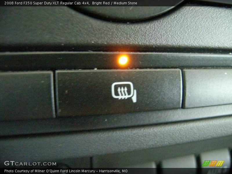 Bright Red / Medium Stone 2008 Ford F350 Super Duty XLT Regular Cab 4x4