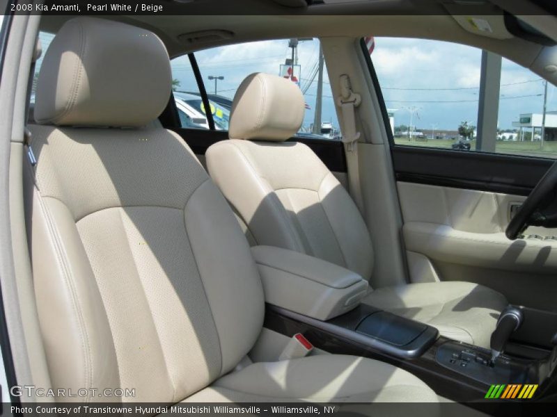 Pearl White / Beige 2008 Kia Amanti