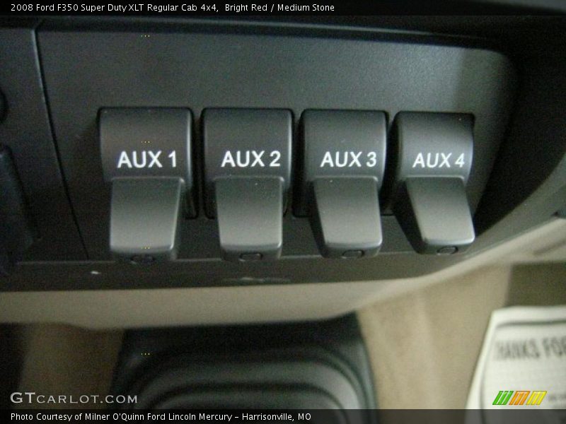 Bright Red / Medium Stone 2008 Ford F350 Super Duty XLT Regular Cab 4x4