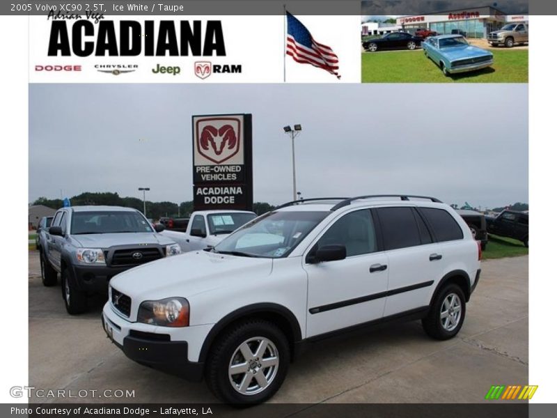 Ice White / Taupe 2005 Volvo XC90 2.5T