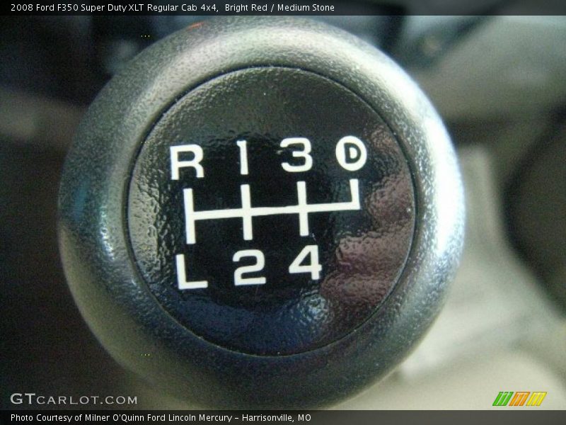 Bright Red / Medium Stone 2008 Ford F350 Super Duty XLT Regular Cab 4x4